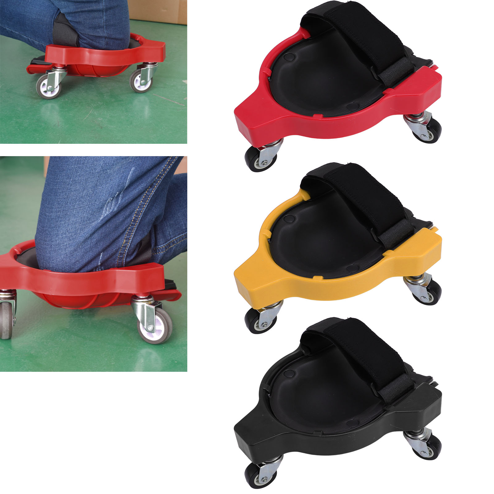 Garage Creeper Roller - 1 paio di ginocchiere con rotelle