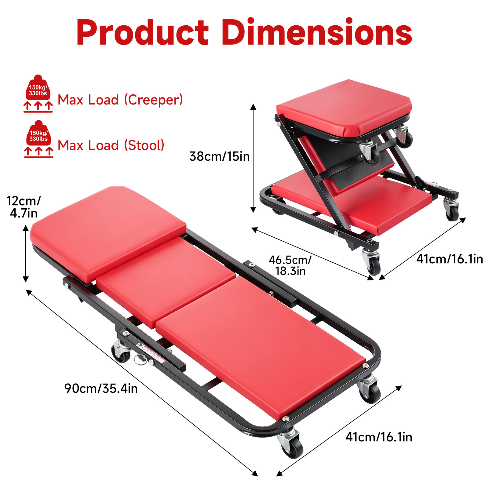 Sgabello da meccanico a forma  - Garage Creeper Roller recensione e prezzo