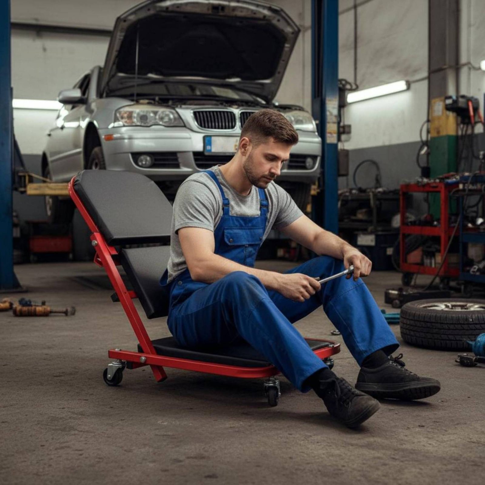 Sgabello da Meccanico Pieghevo - Garage Creeper Roller recensione e prezzo