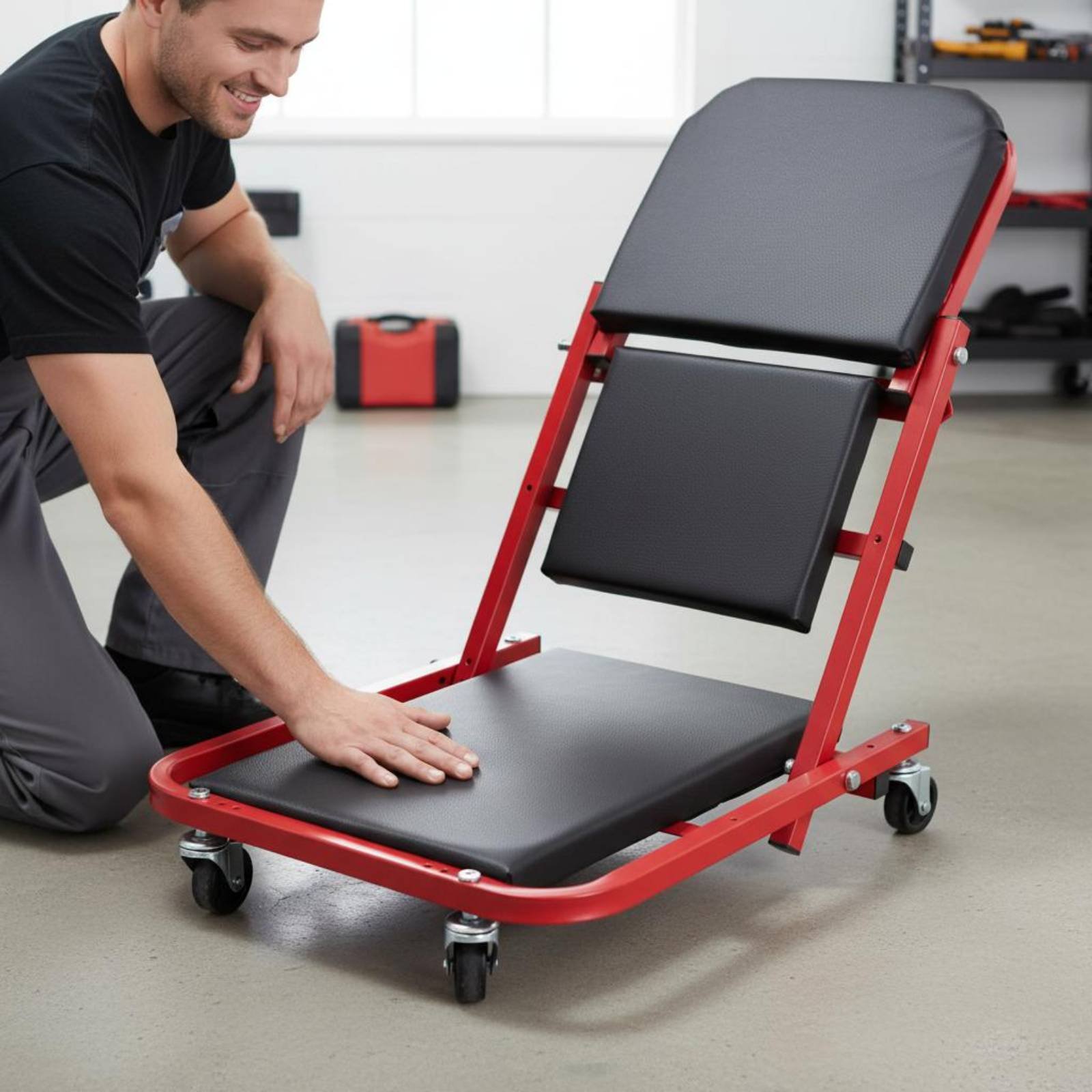 Sgabello da Meccanico Pieghevo - Garage Creeper Roller recensione e prezzo